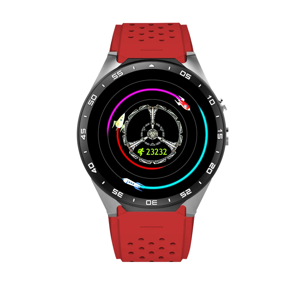 Новый kw88 Android 5.1 Смарт часы-512 МБ + 4 ГБ Bluetooth 4.0 WI-FI 3G SmartWatch телефон наручные часы