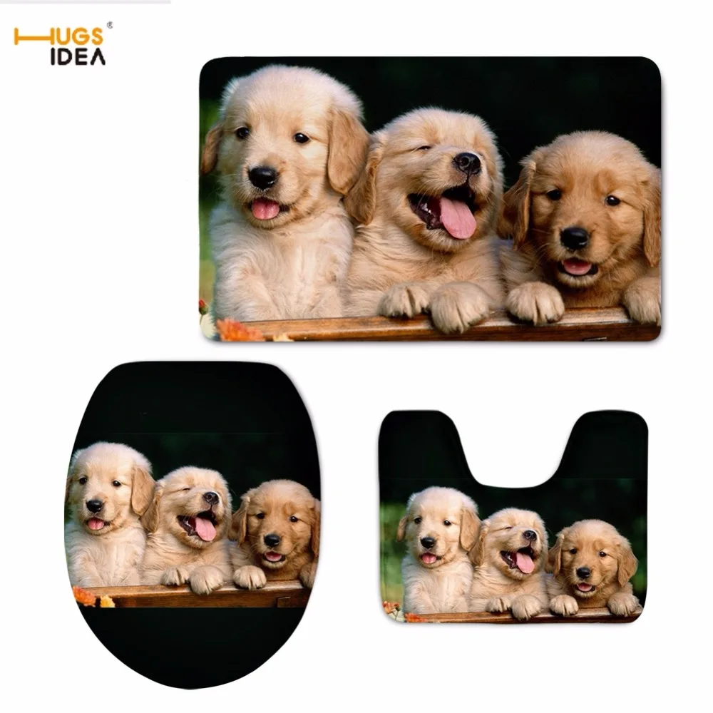 HUGSIDEA Home Decor Funny 3D Pet Dog Labrador Printed Toilet Seat Covers Bathroom Non-slip Floor Carpets Warmer WC 3PCS Set Rugs
HUGSIDEA Home Decor Funny 3D Pet Dog Labrador Printed Toilet Seat Covers Bathroom Non-slip Floor Carpets Warmer WC 3PCS Set Rugs