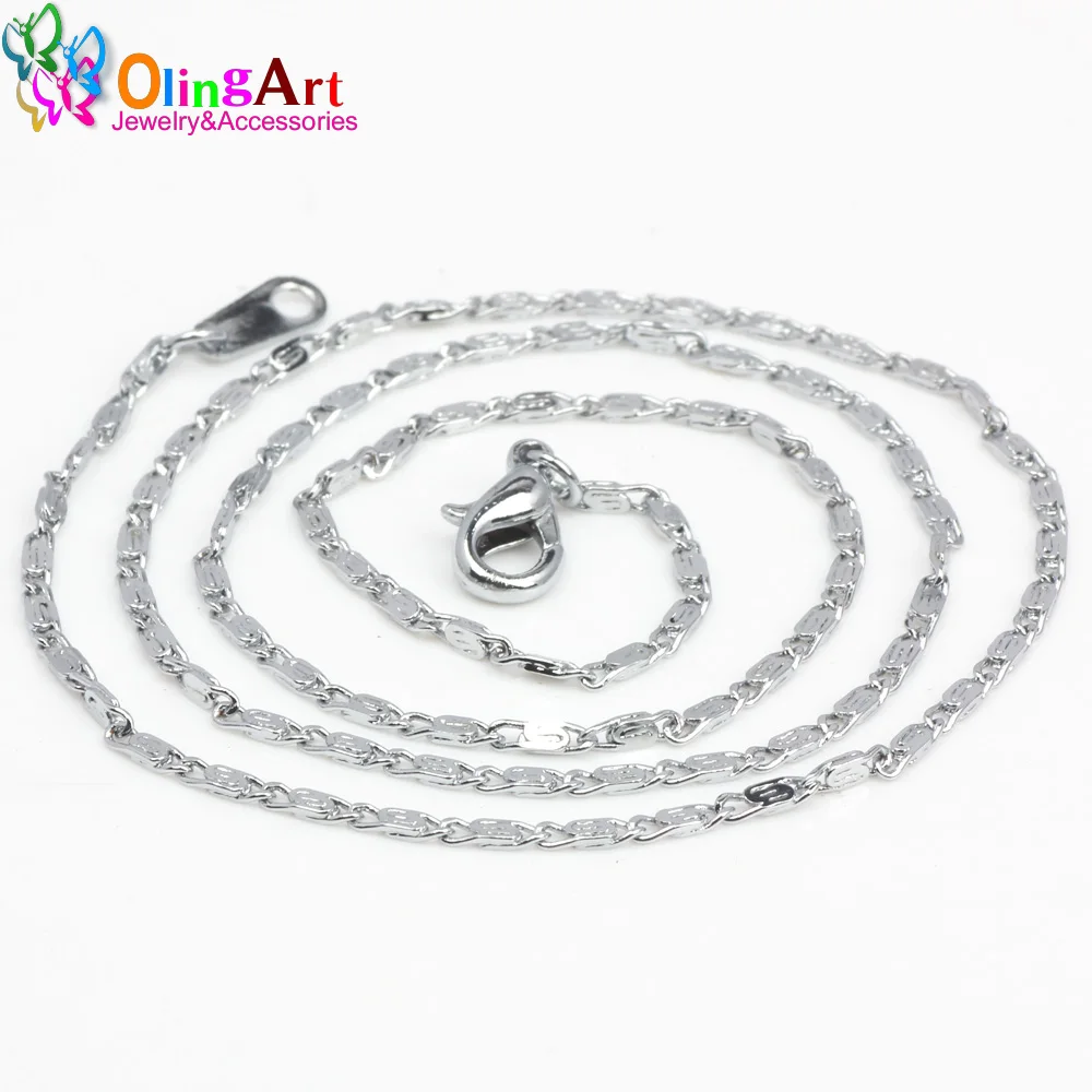 OlingArt Female Fashion 1.5MM 42CM 3pcs/lot Silver-color Clavicle chain hot selling necklaces DIY Women Jewelry making
OlingArt Female Fashion 1.5MM 42CM 3pcs/lot Silver-color Clavicle chain hot selling necklaces DIY Women Jewelry making