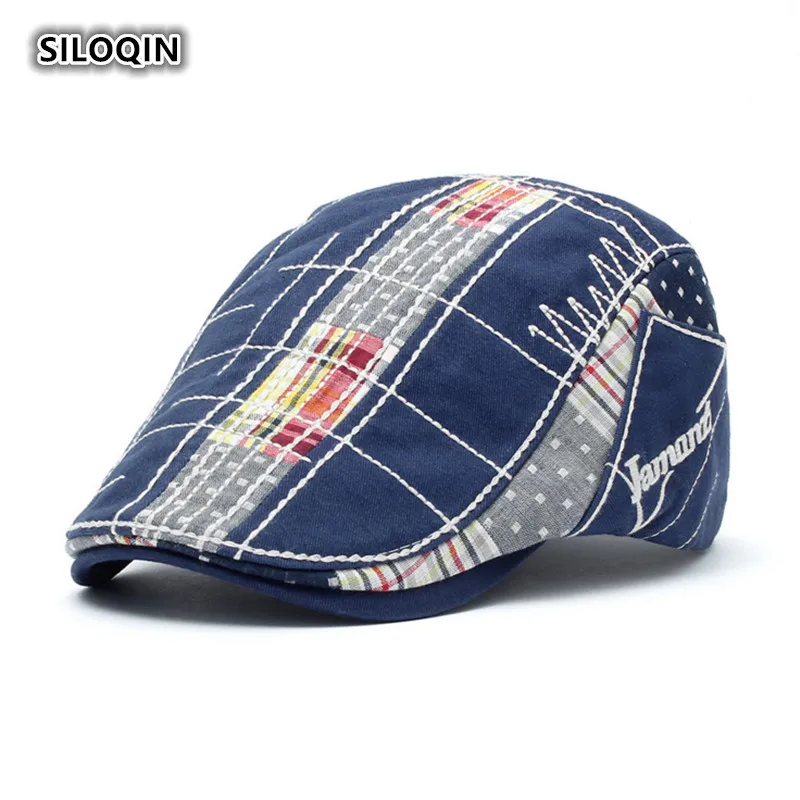 SILOQIN Summer New Men's Cotton Beret Adjustable Stitching Embroidery Tongue Cap European American Style Wild Fashion Sunhat
SILOQIN Summer New Men's Cotton Beret Adjustable Stitching Embroidery Tongue Cap European American Style Wild Fashion Sunhat