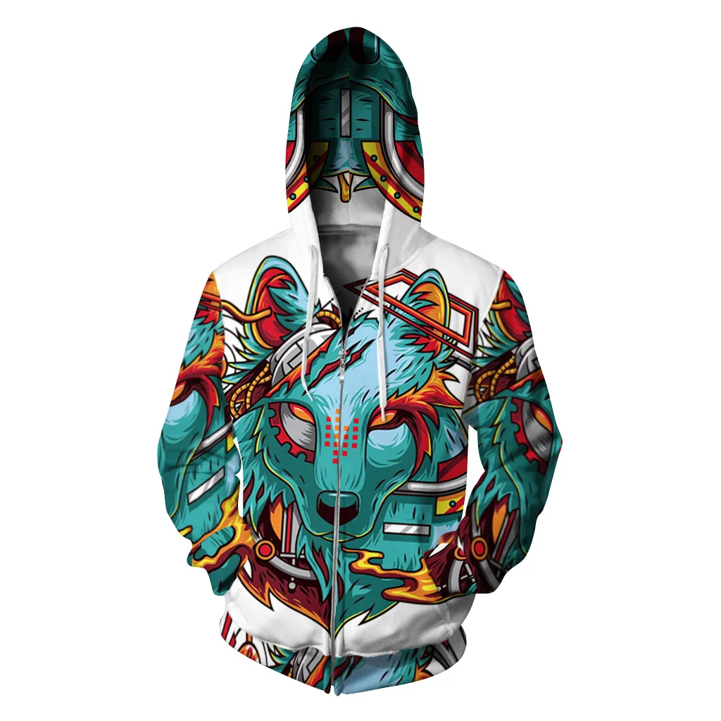 2017 New Fashion Loose Thin Cap Sweatshirts 3D Print Wolf Men/women Zipper Hooded Hoodies Casual Hoody Tops S-3XL
2017 New Fashion Loose Thin Cap Sweatshirts 3D Print Wolf Men/women Zipper Hooded Hoodies Casual Hoody Tops S-3XL