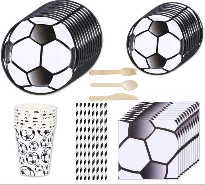 Serves 8 boy football theme birthday disposable party tableware dinnerware set party supplies set including paper plates cups
Serves 8 boy football theme birthday disposable party tableware dinnerware set party supplies set including paper plates cups