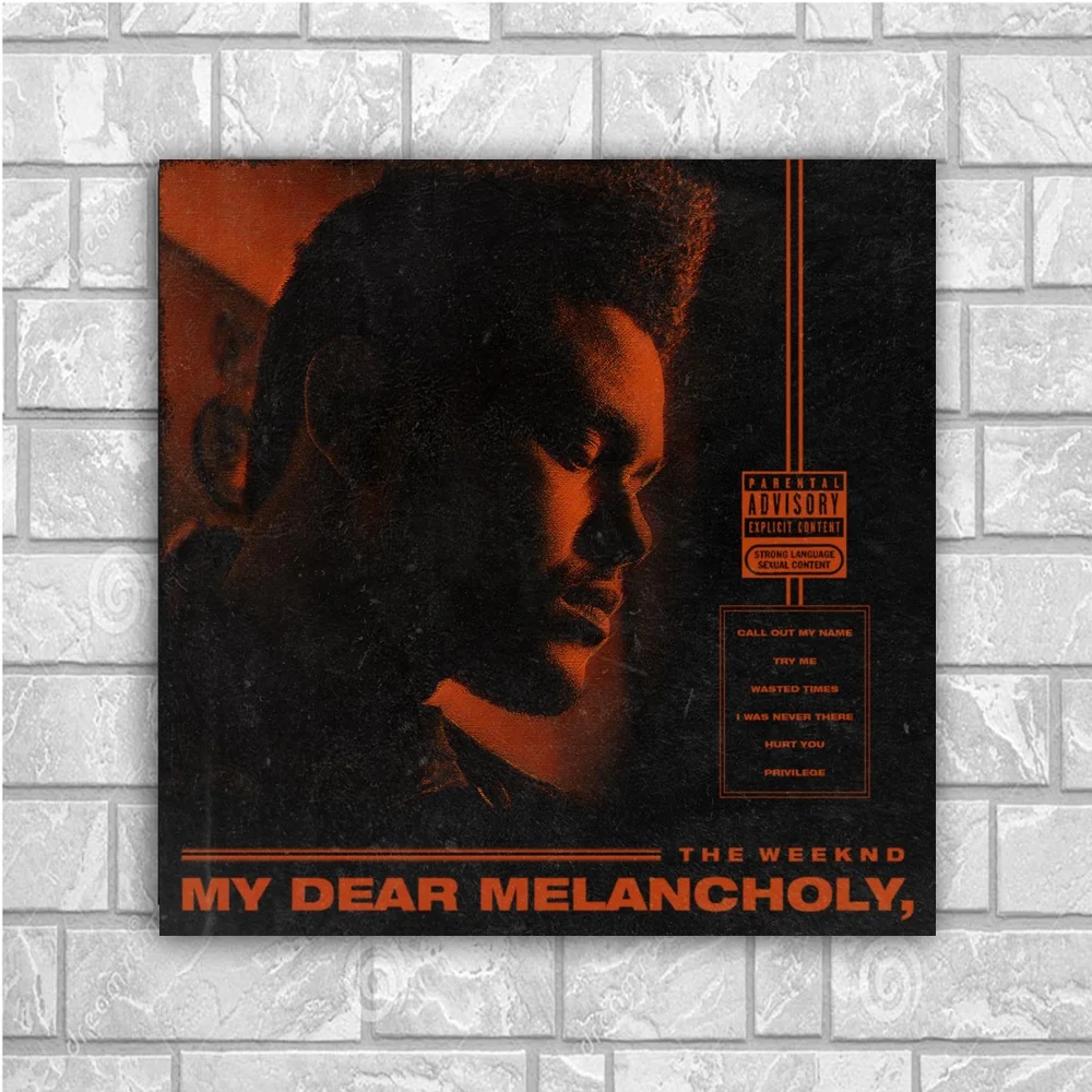 Weeknd 2018 мой дорогой меланхольный художественный Шелковый плакат домашний декор