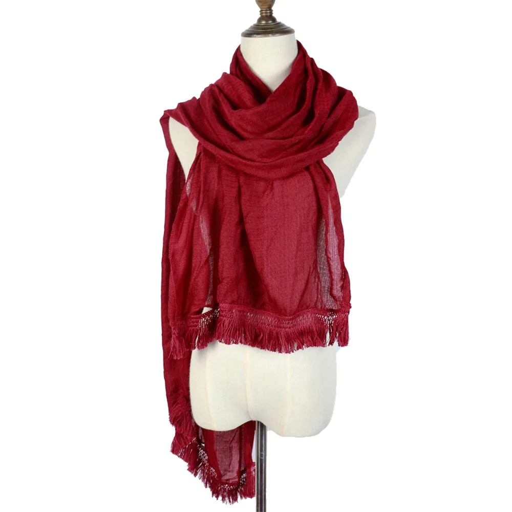 Women Scarfs Head Bufanda Shawl Plain Stole Mujer Wrap Echarpes Wool Neck Hijabs Fashion Tippet Tassel
Women Scarfs Head Bufanda Shawl Plain Stole Mujer Wrap Echarpes Wool Neck Hijabs Fashion Tippet Tassel