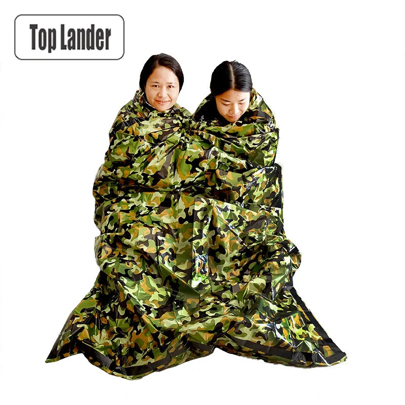 Camouflage Survival Emergency Sleeping Bag Thermal Keep Warm Waterproof Mylar Double First Aid Emergency Blanket Outdoor Camping
Camouflage Survival Emergency Sleeping Bag Thermal Keep Warm Waterproof Mylar Double First Aid Emergency Blanket Outdoor Camping
