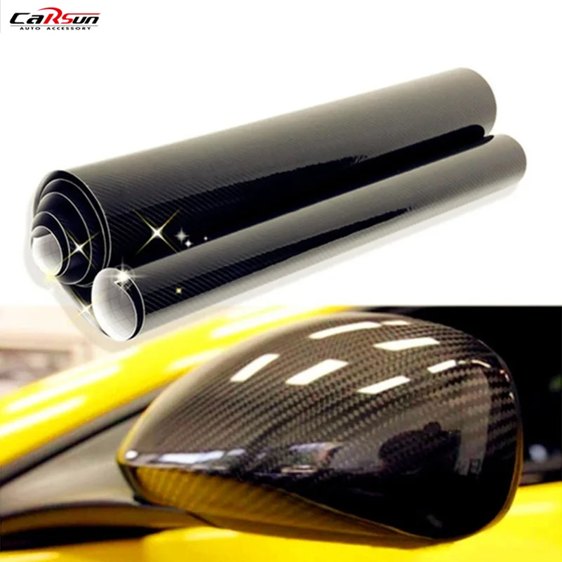 CARSUN High quality Ultra Gloss 5D Carbon Fiber Vinyl Wrap Texture High Glossy Car Stickers 5D Carbon Film Size: 10/20/30/x50cm
CARSUN High quality Ultra Gloss 5D Carbon Fiber Vinyl Wrap Texture High Glossy Car Stickers 5D Carbon Film Size: 10/20/30/x50cm