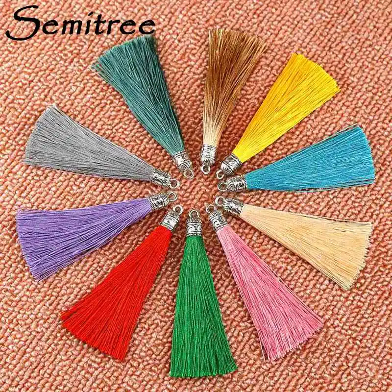5Pcs 9cm Antique Silver End Caps Silk Tassels Earrings Charm Pendant Satin Tassels for DIY Jewelry Making Earring Findings
5Pcs 9cm Antique Silver End Caps Silk Tassels Earrings Charm Pendant Satin Tassels for DIY Jewelry Making Earring Findings