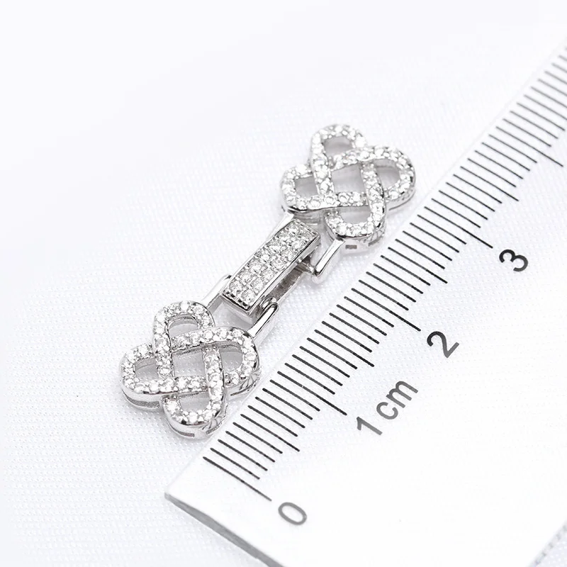 Supplies For Jewelry Charm Zircon Crystal Clasps For Bracelets Handicraft Silver Micro Pave Clasps Jewelry Findings Gifts
Supplies For Jewelry Charm Zircon Crystal Clasps For Bracelets Handicraft Silver Micro Pave Clasps Jewelry Findings Gifts