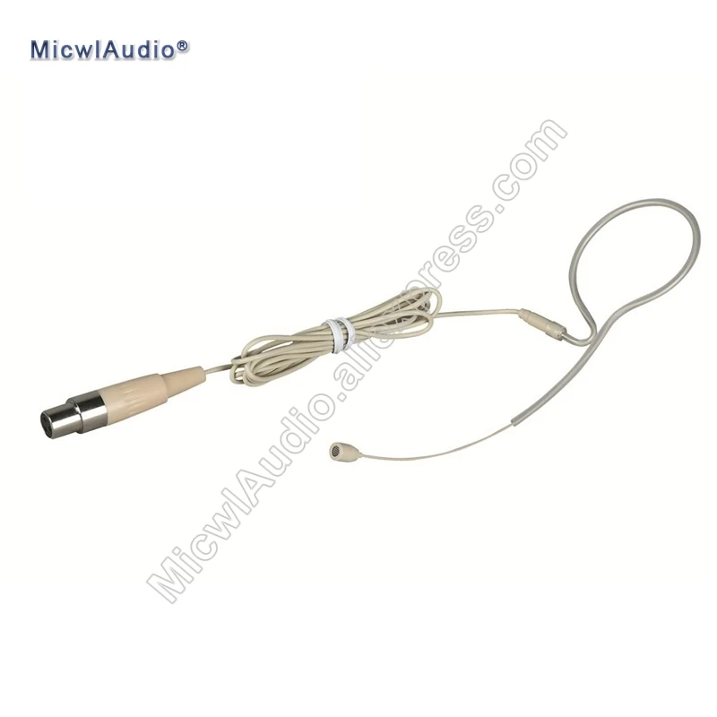 Single Earhook Headset Conference Stage Condenser Microphone Headworn 3Pin for AKG TA3F Beige MicwlAudio SE-010
Single Earhook Headset Conference Stage Condenser Microphone Headworn 3Pin for AKG TA3F Beige MicwlAudio SE-010