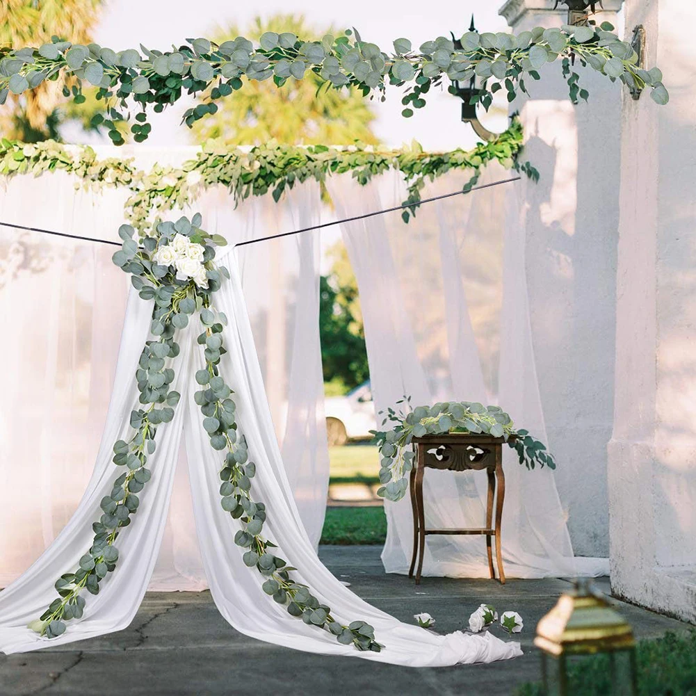 2M Artificial Green Eucalyptus Vines Rattan artificial Fake Plants Ivy Wreath Wall Decor Vertical Garden Wedding Decoration
2M Artificial Green Eucalyptus Vines Rattan artificial Fake Plants Ivy Wreath Wall Decor Vertical Garden Wedding Decoration