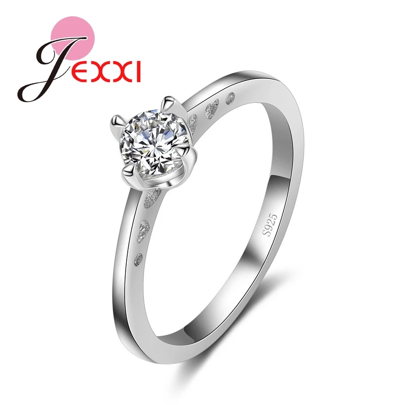 Classic Silver Jewelry CZ 925 Sterling Silver Engagement Wedding Finger Rings For Women Bijoux Bague Femme
Classic Silver Jewelry CZ 925 Sterling Silver Engagement Wedding Finger Rings For Women Bijoux Bague Femme
