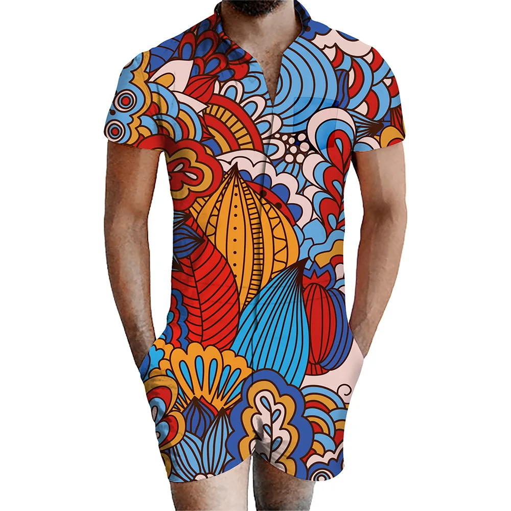 Colorful cartoon spray Jumpsuit Men's Short Sleeve 3d Jumpsuit Jumpsuit Harlan Cargo Workwear Summer Dress Dropshipping
Colorful cartoon spray Jumpsuit Men's Short Sleeve 3d Jumpsuit Jumpsuit Harlan Cargo Workwear Summer Dress Dropshipping