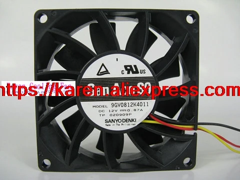 Sanyo 9GV0812K4011 80*80*25 мм 8 см 12В 0.87A большой вентилятор охлаждения ветра
Sanyo 9GV0812K4011 80*80*25 мм 8 см 12В 0.87A большой вентилятор охлаждения ветра