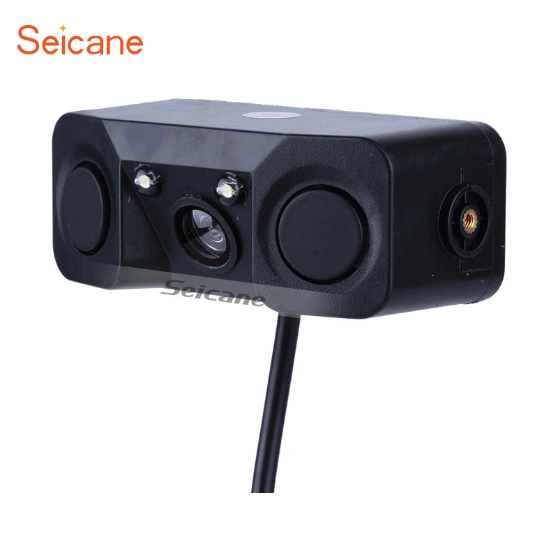 Seicane HD 3 в 1, звуковая сигнализация, CCD HD, автомобильная система заднего вида, парковочная радарная система, камера заднего вида с 2 датчиками
Seicane HD 3 в 1, звуковая сигнализация, CCD HD, автомобильная система заднего вида, парковочная радарная система, камера заднего вида с 2 датчиками