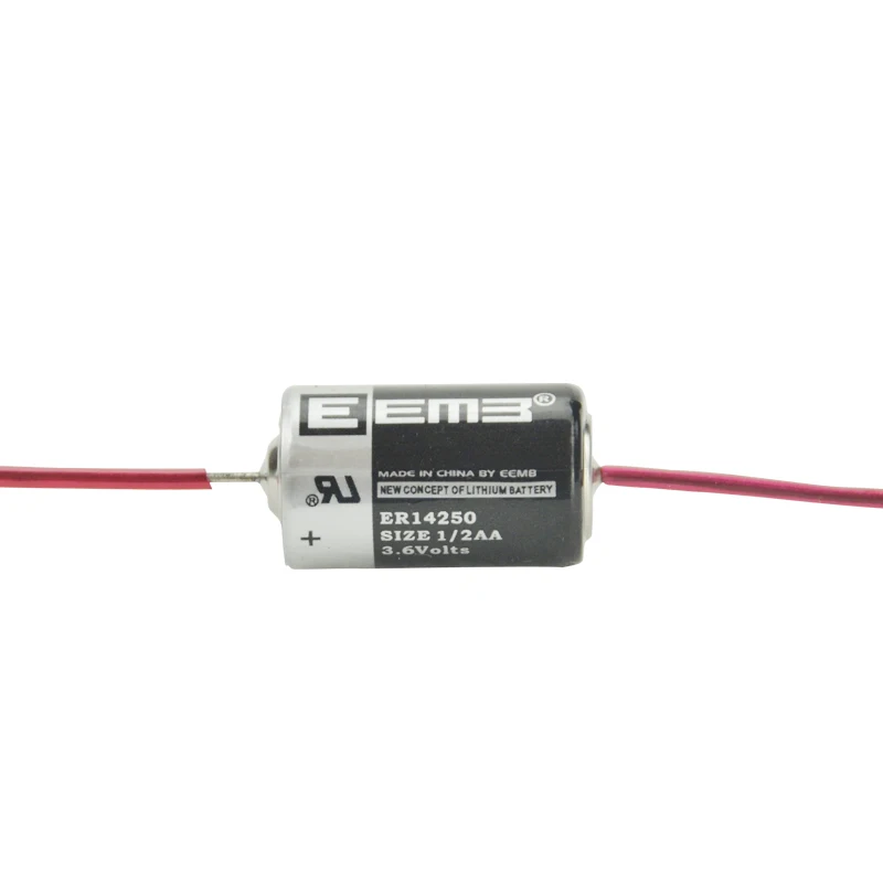 Freeshipping 12pcs/lot EEMB ER14250 1 / 2AA 3.6V1200mAh lithium batteries PLC battery ETC battery (with solder pins)
Freeshipping 12pcs/lot EEMB ER14250 1 / 2AA 3.6V1200mAh lithium batteries PLC battery ETC battery (with solder pins)