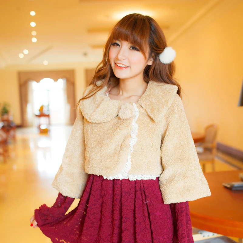 Princess sweet lolita coat Flower UncleFuzzy bow behind sweet pure color lace female coat short coat UF82
Princess sweet lolita coat Flower UncleFuzzy bow behind sweet pure color lace female coat short coat UF82