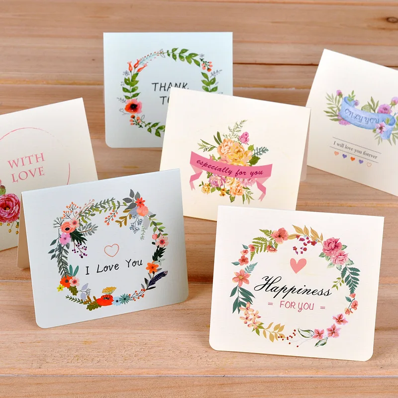 6pc/lot Creative flower universal greeting card / Mini Holiday Card / lovely creative fresh birthday business card
6pc/lot Creative flower universal greeting card / Mini Holiday Card / lovely creative fresh birthday business card