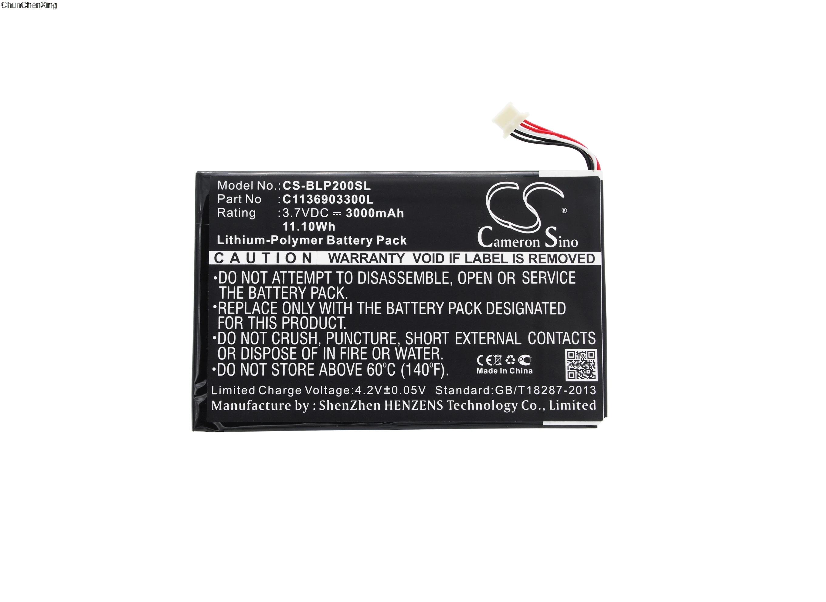 Аккумулятор Cameron Sino 3000 мАч C1136903300L для BLU P200 P200L Touch Book 7 3G TouchBook 0 планшетного ПК 10