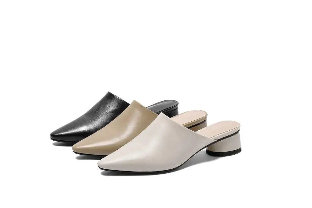 Lenkisen large size simple style round med heels slip on mules cow leather square toe solid movie stars elegant women pumps L79
Lenkisen large size simple style round med heels slip on mules cow leather square toe solid movie stars elegant women pumps L79