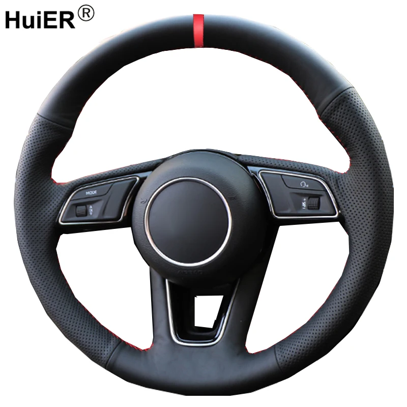 HuiER Hand Sewing Car Steering Wheel Cover For Audi A4L A5 2017 Braid on the Steering-Wheel Durable Automobile Car Accessories
HuiER Hand Sewing Car Steering Wheel Cover For Audi A4L A5 2017 Braid on the Steering-Wheel Durable Automobile Car Accessories
