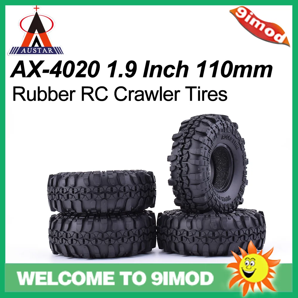 4Pcs AUSTAR AX-4020 1.9 Inch Crawler Tires for 1/10 Redcat SCX10 AXIAL RC4WD TF2 RC Car
4Pcs AUSTAR AX-4020 1.9 Inch Crawler Tires for 1/10 Redcat SCX10 AXIAL RC4WD TF2 RC Car