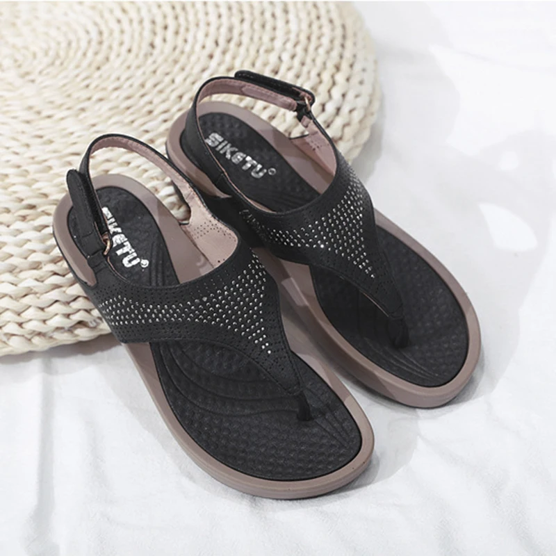 Fashion Rhinestone Flat Shoes Women's Sandals 2020 New Clip Toe Wedges Casual Comfortable Female Slip Ons Ladies Beach Shoes
Fashion Rhinestone Flat Shoes Women's Sandals 2020 New Clip Toe Wedges Casual Comfortable Female Slip Ons Ladies Beach Shoes