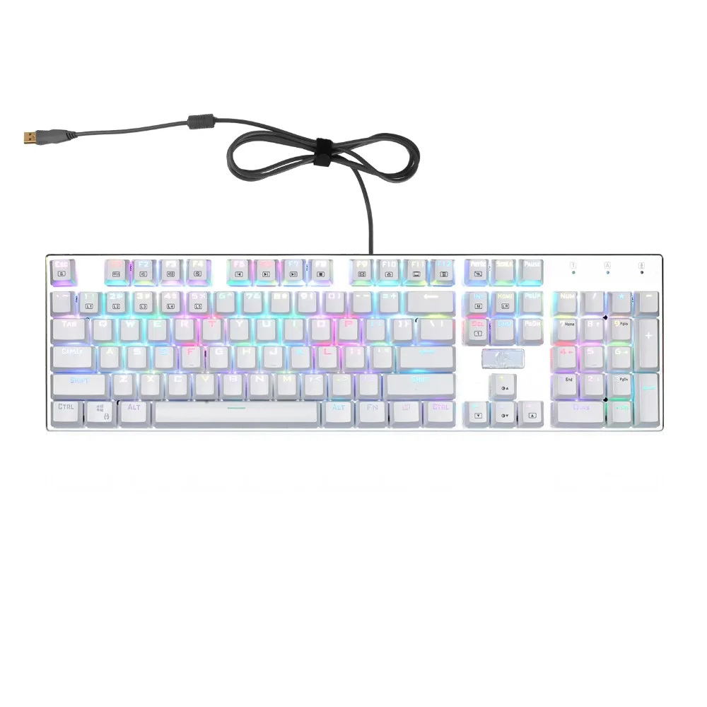 Eagle Z-88 RGB LED Backlit Mechanical Gaming Keyboard Metal Plate 104 Key Outemu Brown Switches Gamer Keyboard
Eagle Z-88 RGB LED Backlit Mechanical Gaming Keyboard Metal Plate 104 Key Outemu Brown Switches Gamer Keyboard