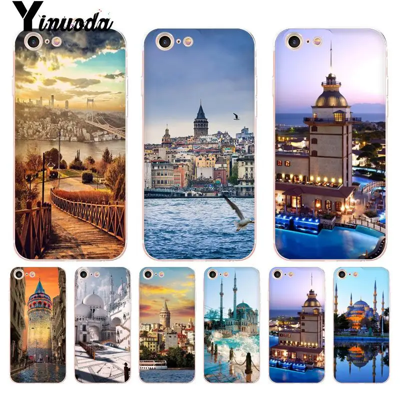 Чехол Yinuoda для iphone 7 6 X чехол с турецким принтом в стиле стамбольского здания