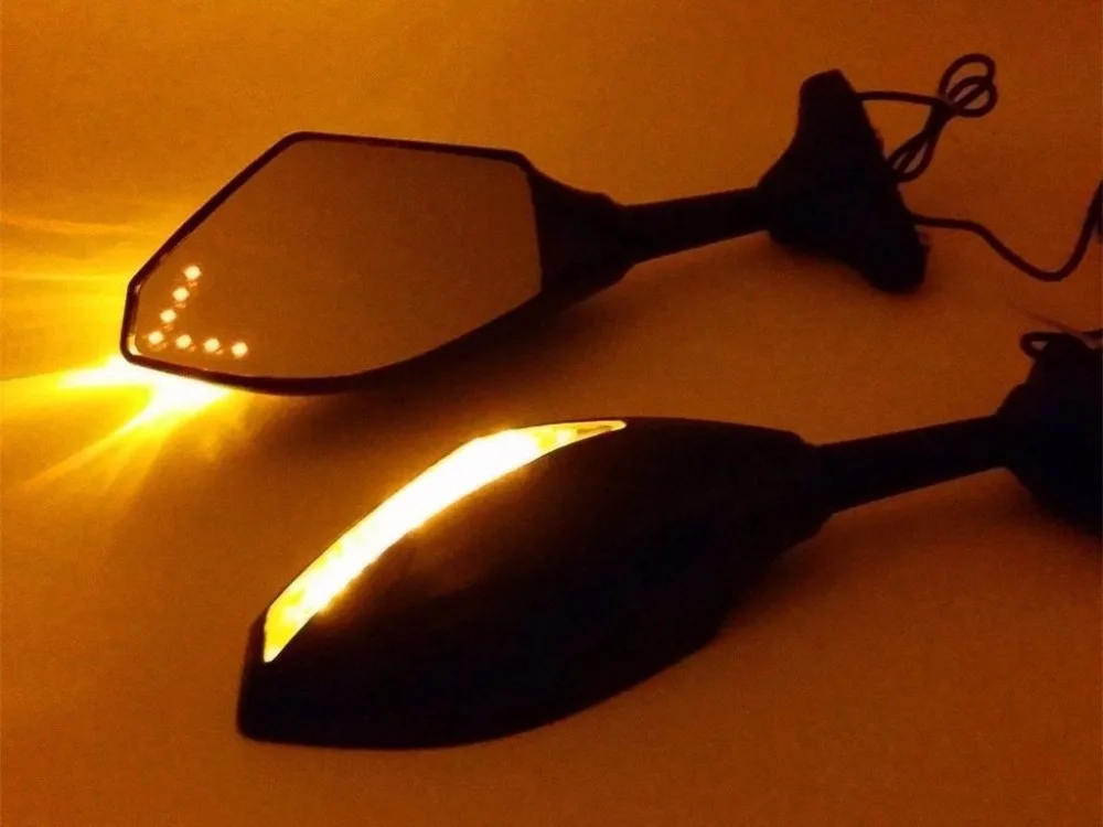 2Pcs Motorcycle LED Turn Signals Arror Signal Integrated Rearview Mirrors For Yamaha FZ6 YZF R1 R6 R6S
2Pcs Motorcycle LED Turn Signals Arror Signal Integrated Rearview Mirrors For Yamaha FZ6 YZF R1 R6 R6S