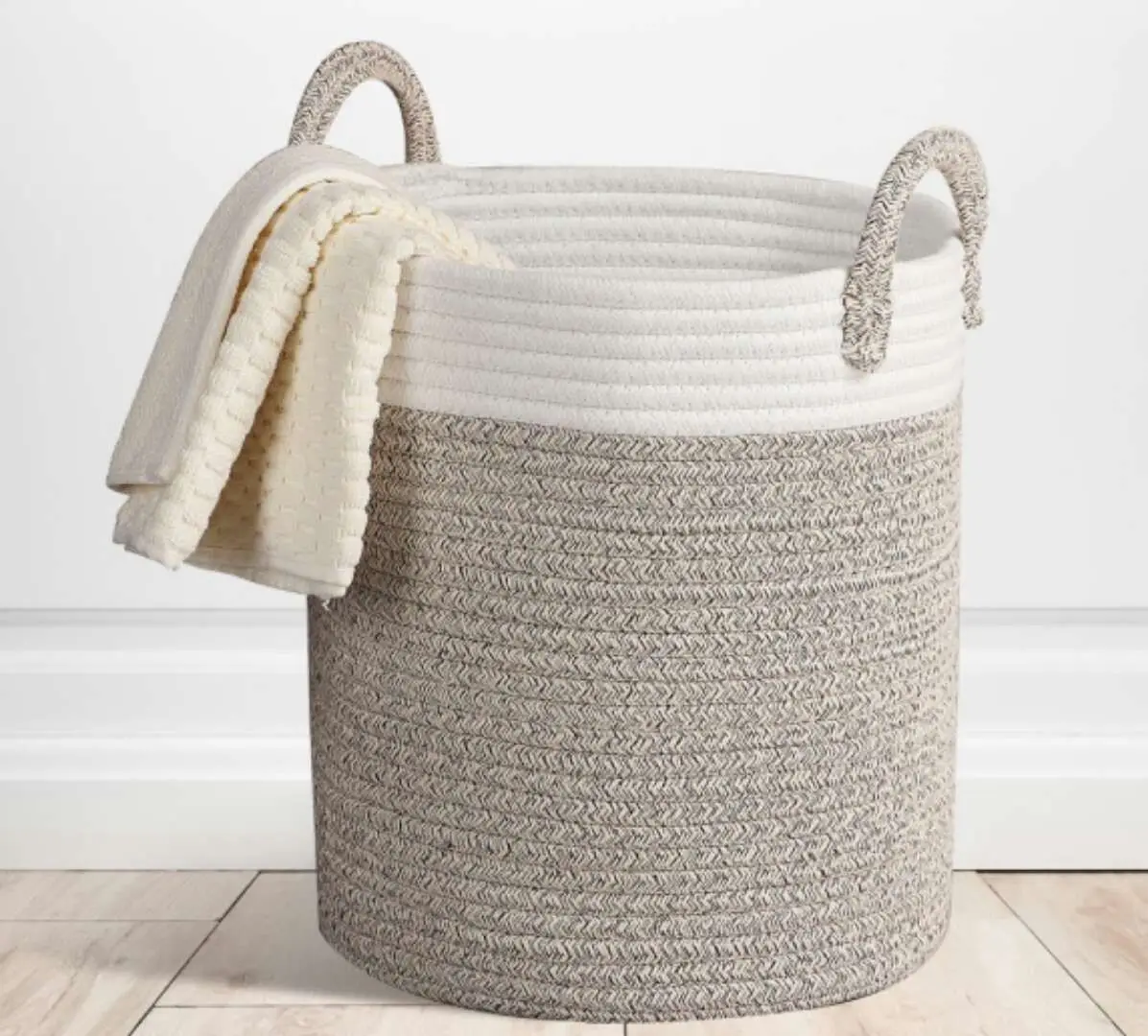 Nordic ins cotton thread dirty clothes finishing basket with handle toy sundry storage boxFree shipping
Nordic ins cotton thread dirty clothes finishing basket with handle toy sundry storage boxFree shipping