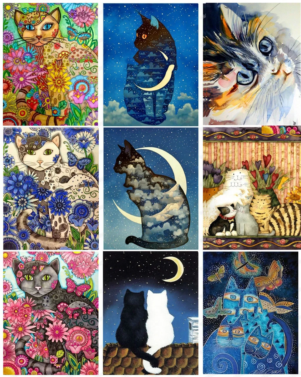 5D Diy Diamond Painting Cartoon cat Diamond Embroidery cross stitch Animals Full square Diamond Mosaic picture Home Decoration
5D Diy Diamond Painting Cartoon cat Diamond Embroidery cross stitch Animals Full square Diamond Mosaic picture Home Decoration