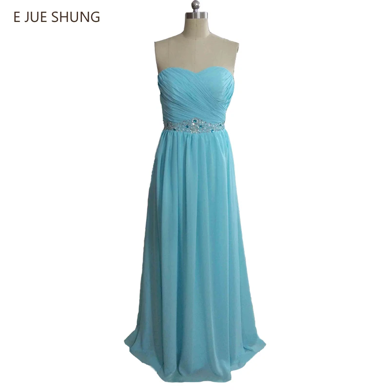 E JUE SHUNG Blue Chiffon Bridesmaid Dresses Long 2017 A-line Sweetheart Cheap Wedding Party Dresses robe demoiselle d'honneur
E JUE SHUNG Blue Chiffon Bridesmaid Dresses Long 2017 A-line Sweetheart Cheap Wedding Party Dresses robe demoiselle d'honneur