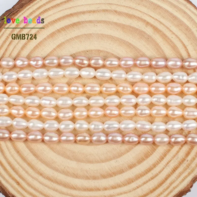 AAA Natural White Pink Freshwater Pearl Rice Shape Beads Strand 15" for Bracelets Necklace Jewelry Making 3.5*4mm
AAA Natural White Pink Freshwater Pearl Rice Shape Beads Strand 15" for Bracelets Necklace Jewelry Making 3.5*4mm
