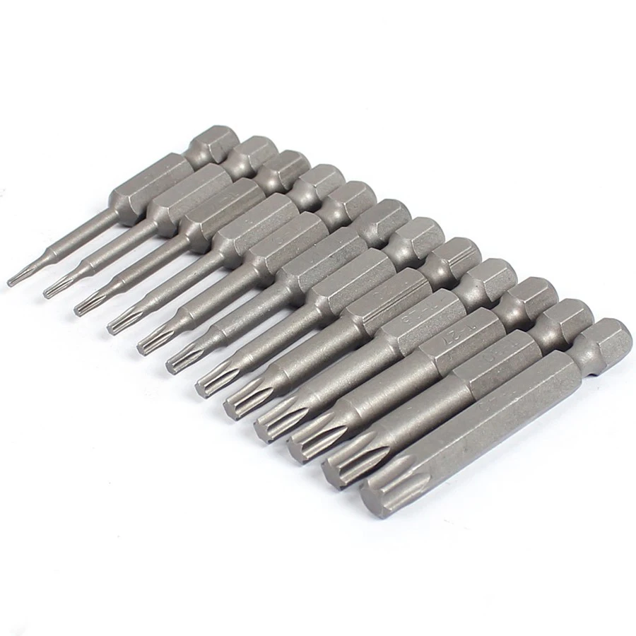 12PCS/Set Dill Precision Screw Driver Tamper Star/Torx Socket Screwdriver Set Bits Tool 1/4 Ferramentas Hand Tools | Инструменты