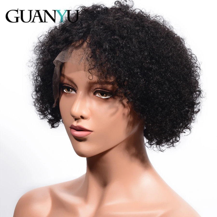 Short Kinky Curly Human Hair Wigs With Baby Hair Pre Plucked Brazilian Remy 13*4 Hair Lace Front Wigs For Women Natural Black
Short Kinky Curly Human Hair Wigs With Baby Hair Pre Plucked Brazilian Remy 13*4 Hair Lace Front Wigs For Women Natural Black