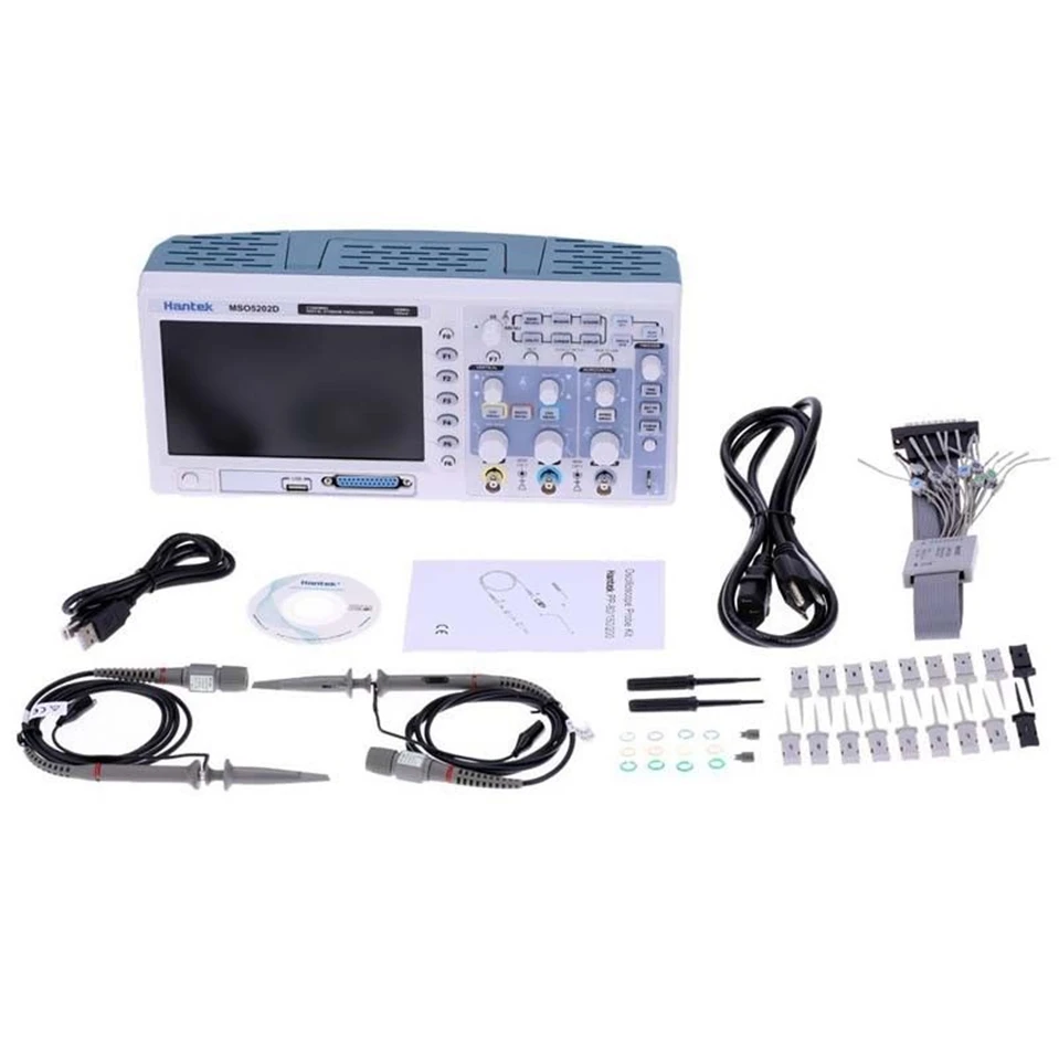 Hantek MSO5062D MSO5102D MSO5202D 2 Каналы 1GSa/s и 16 логический анализатор 2in1 USB Бесплатная