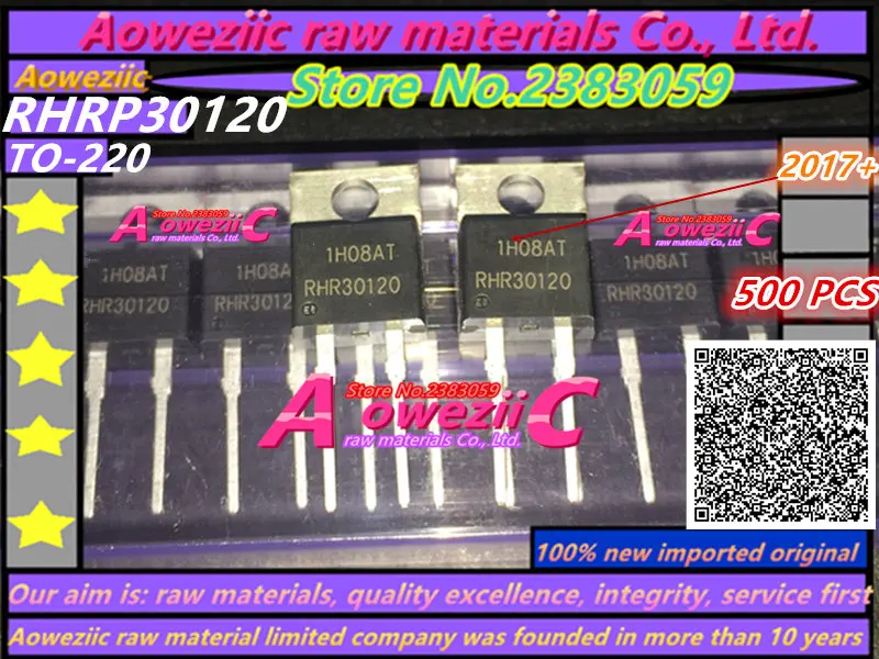 Aoweziic 2017 + (500 шт.) 100% новый импортный оригинальный RHR30120 RHRP30120 TO-220 Диод Быстрого Восстановления 30 А 1200 в
Aoweziic 2017 + (500 шт.) 100% новый импортный оригинальный RHR30120 RHRP30120 TO-220 Диод Быстрого Восстановления 30 А 1200 в