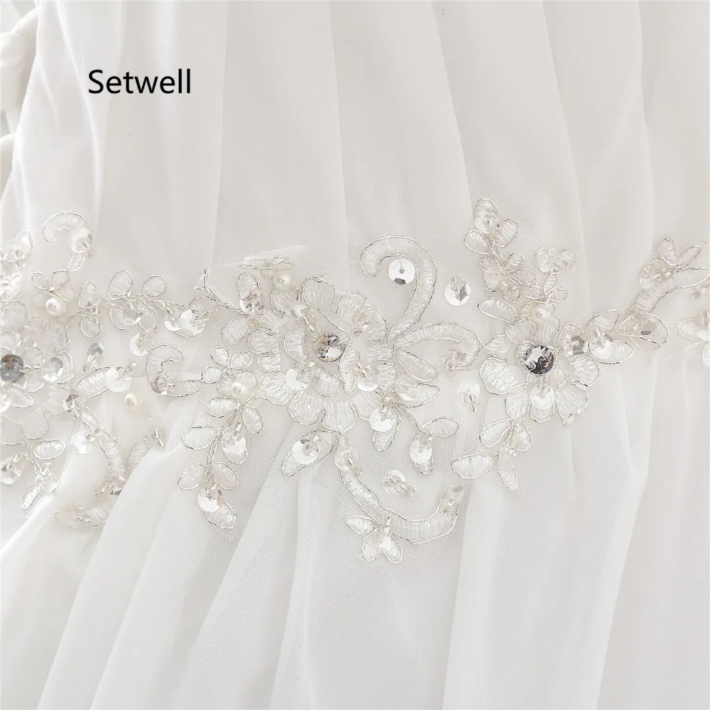 Setwell Newest Plus Size Wedding Dresses Custom Made Sequined Appliqued Summer Chiffon Wedding Dress
Setwell Newest Plus Size Wedding Dresses Custom Made Sequined Appliqued Summer Chiffon Wedding Dress