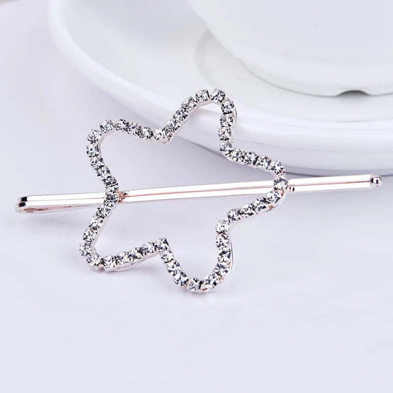Heart Star Hair Clip Women Girls Fashion Hairpins Rhinestone Hollow Out Hair Clip Metal Barrette Wedding Party Hair Accessories
Heart Star Hair Clip Women Girls Fashion Hairpins Rhinestone Hollow Out Hair Clip Metal Barrette Wedding Party Hair Accessories