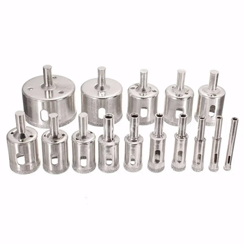Drillpro 15pcs 6-50mm Diamond Hole Saw Drill Bit Set Holesaw Tile Ceramic Glass Marble Drill Bits Top Quality
Drillpro 15pcs 6-50mm Diamond Hole Saw Drill Bit Set Holesaw Tile Ceramic Glass Marble Drill Bits Top Quality