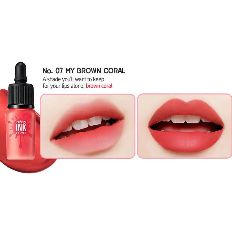PERIPERA Ink Airy Velvet 15 Colors Beauty Lip Makeup Sexy Long Lasting Waterproof Lip Gloss Matte Nude Lipstick Korean Cosmetic
PERIPERA Ink Airy Velvet 15 Colors Beauty Lip Makeup Sexy Long Lasting Waterproof Lip Gloss Matte Nude Lipstick Korean Cosmetic