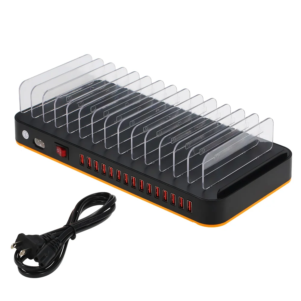 15-Port 80W USB Charger Adjustable Dividers Smart Charging Station Dock Multi Device Desktop Organizer Hub Stand for xiaomi asus
15-Port 80W USB Charger Adjustable Dividers Smart Charging Station Dock Multi Device Desktop Organizer Hub Stand for xiaomi asus