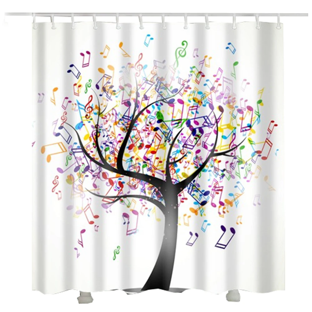 Music Tree Shower Curtain Waterproof Fabric rideau de douche bathroom decoration New shower curtain
Music Tree Shower Curtain Waterproof Fabric rideau de douche bathroom decoration New shower curtain