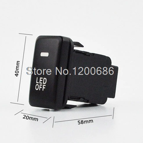 Car Fog Lamp Light Switch Button with Cable For Toyota Camry Prius Prado Highlander 60mm x 42mm x 25mm (L*W*T)
Car Fog Lamp Light Switch Button with Cable For Toyota Camry Prius Prado Highlander 60mm x 42mm x 25mm (L*W*T)