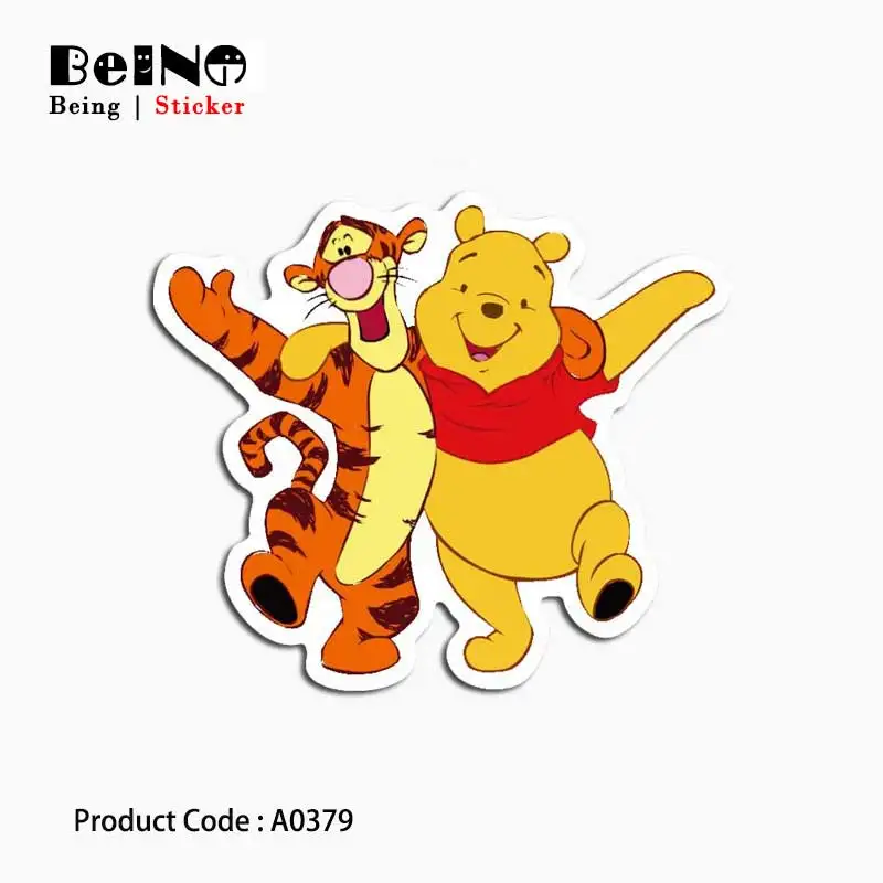 Фото Винни Тигра медведь стикер с рисунком из мультфильма аниме - купить