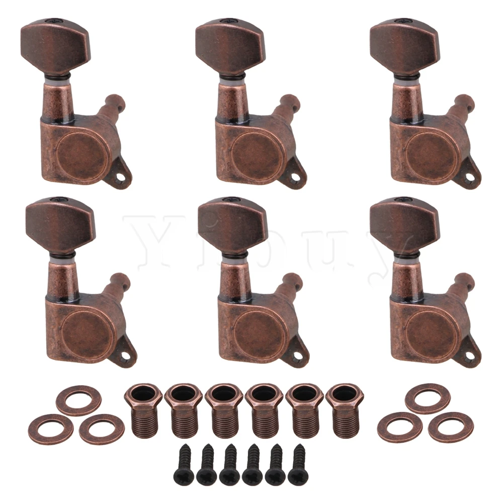 Yibuy 4x3.7cm Bronze Electric Guitar Full Closed Tuning Pegs Tuners Right Hand Machine Heads Guitar Accessories Parts Pack of 6
Yibuy 4x3.7cm Bronze Electric Guitar Full Closed Tuning Pegs Tuners Right Hand Machine Heads Guitar Accessories Parts Pack of 6
