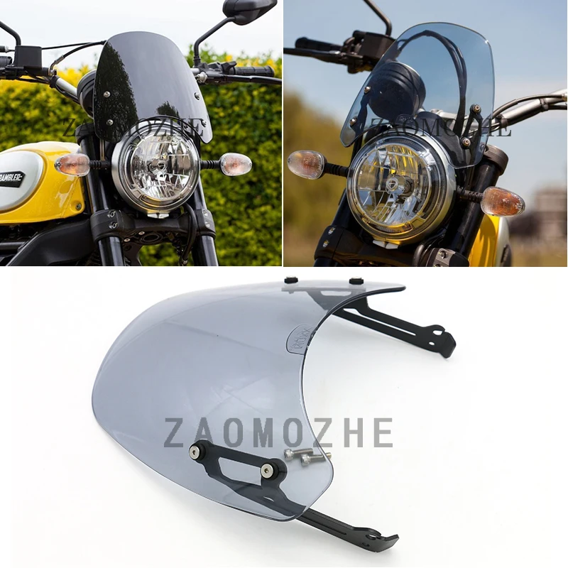 Motorcycle Smoke Windscreen Windshield Wind Shield Protection Flyscreen For Ducati Scrambler classic 2015 2016 2017 2018
Motorcycle Smoke Windscreen Windshield Wind Shield Protection Flyscreen For Ducati Scrambler classic 2015 2016 2017 2018