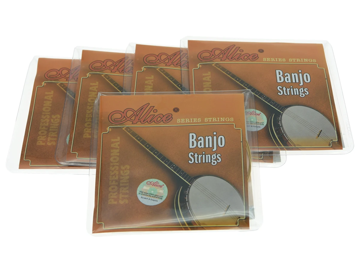 5 Sets Alice Plated Steel 4 String Banjo Strings Coated Copper Alloy Wound String
5 Sets Alice Plated Steel 4 String Banjo Strings Coated Copper Alloy Wound String