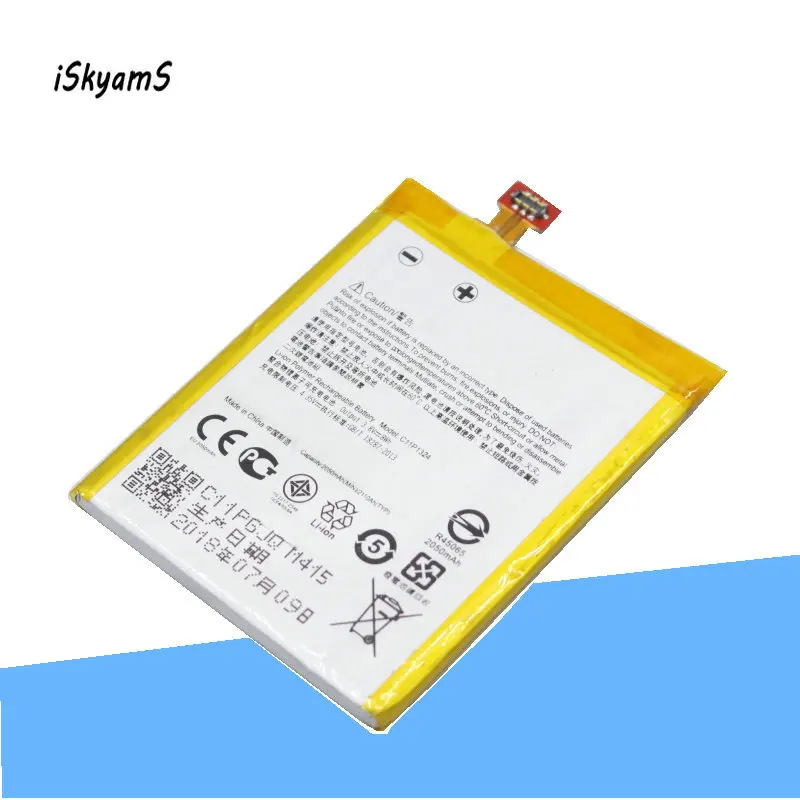 Сменный аккумулятор iSkyams 1x2050 мАч C11P1324 для телефона ASUS Zenfone 5 T00F T00J A501CG A500CG A501 A500G Z5