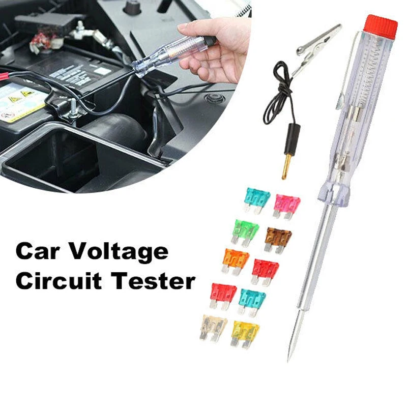 6V-24V DC Auto Car Light Circuit Tester Lamp Voltage Test Probe Light System Test Probe Lamp Pen Detector Copper Voltage Test
6V-24V DC Auto Car Light Circuit Tester Lamp Voltage Test Probe Light System Test Probe Lamp Pen Detector Copper Voltage Test